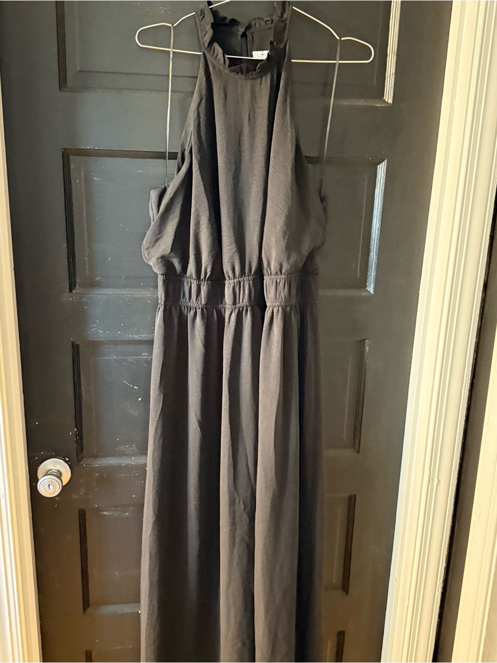 Nine West Black Halter-Style Maxi Dress